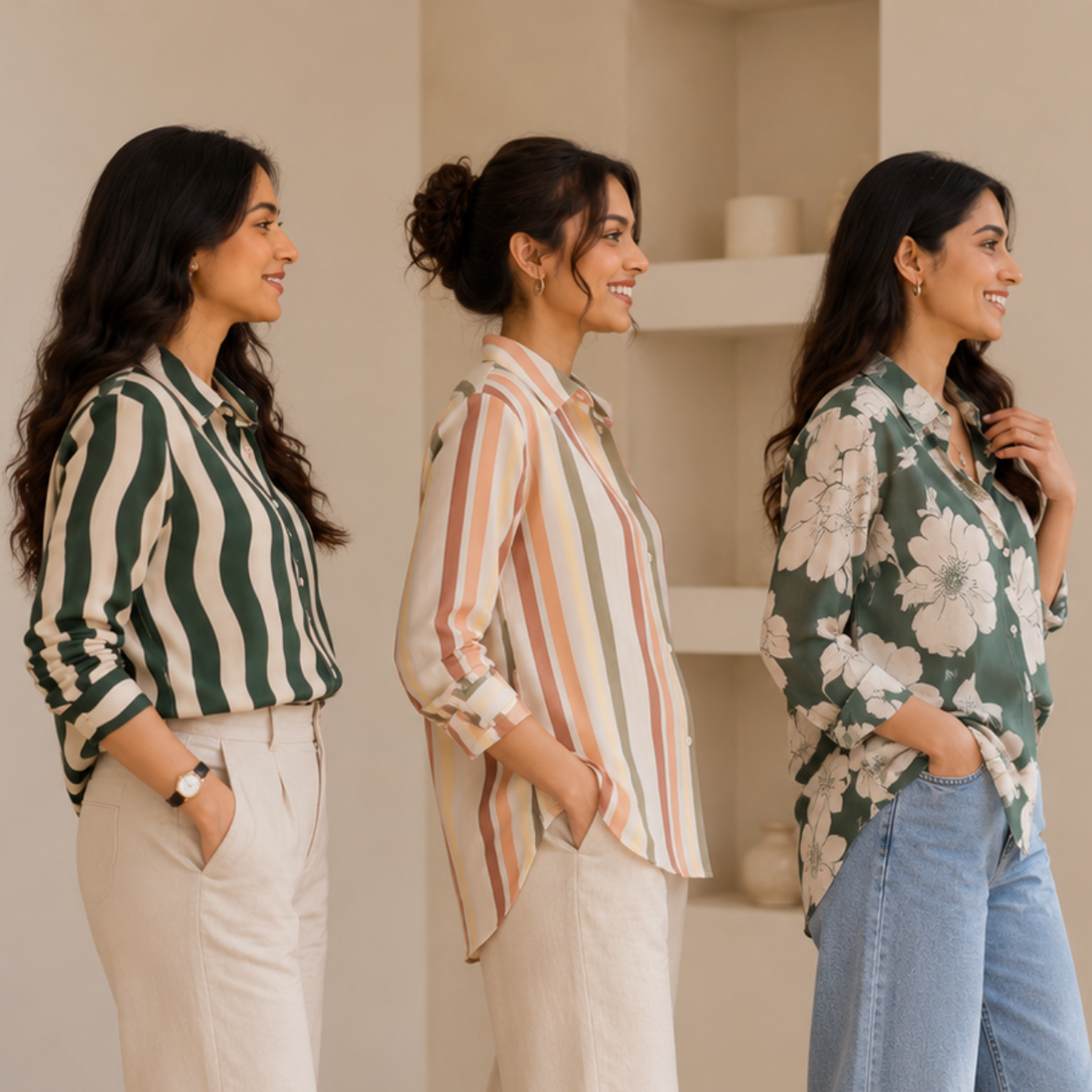 3 Women's Casual Shirts ( C4 )