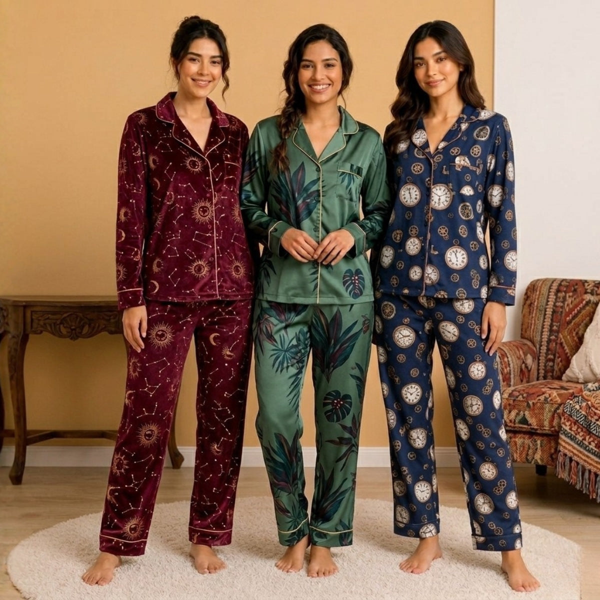 3 Combo Cotton Night Suits (3NS-26)