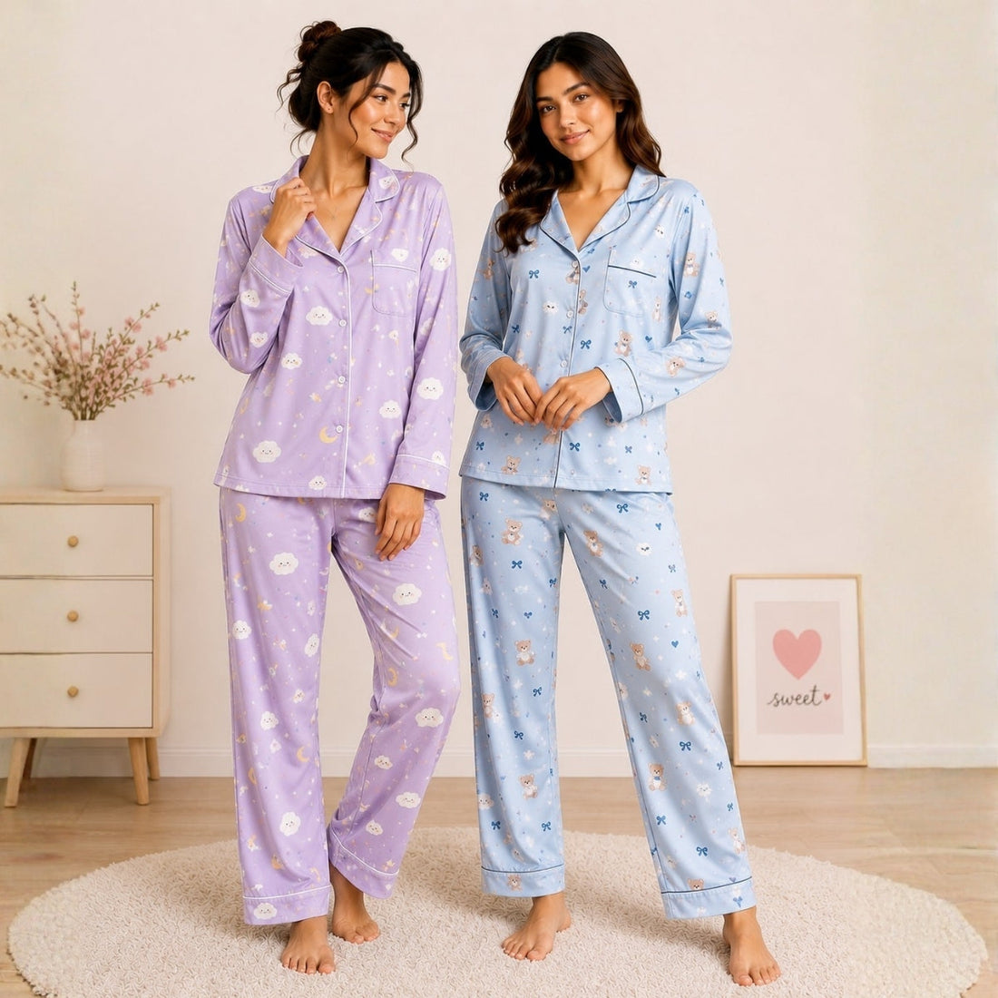 3 Combo Cotton Night Suits (3NS-03)