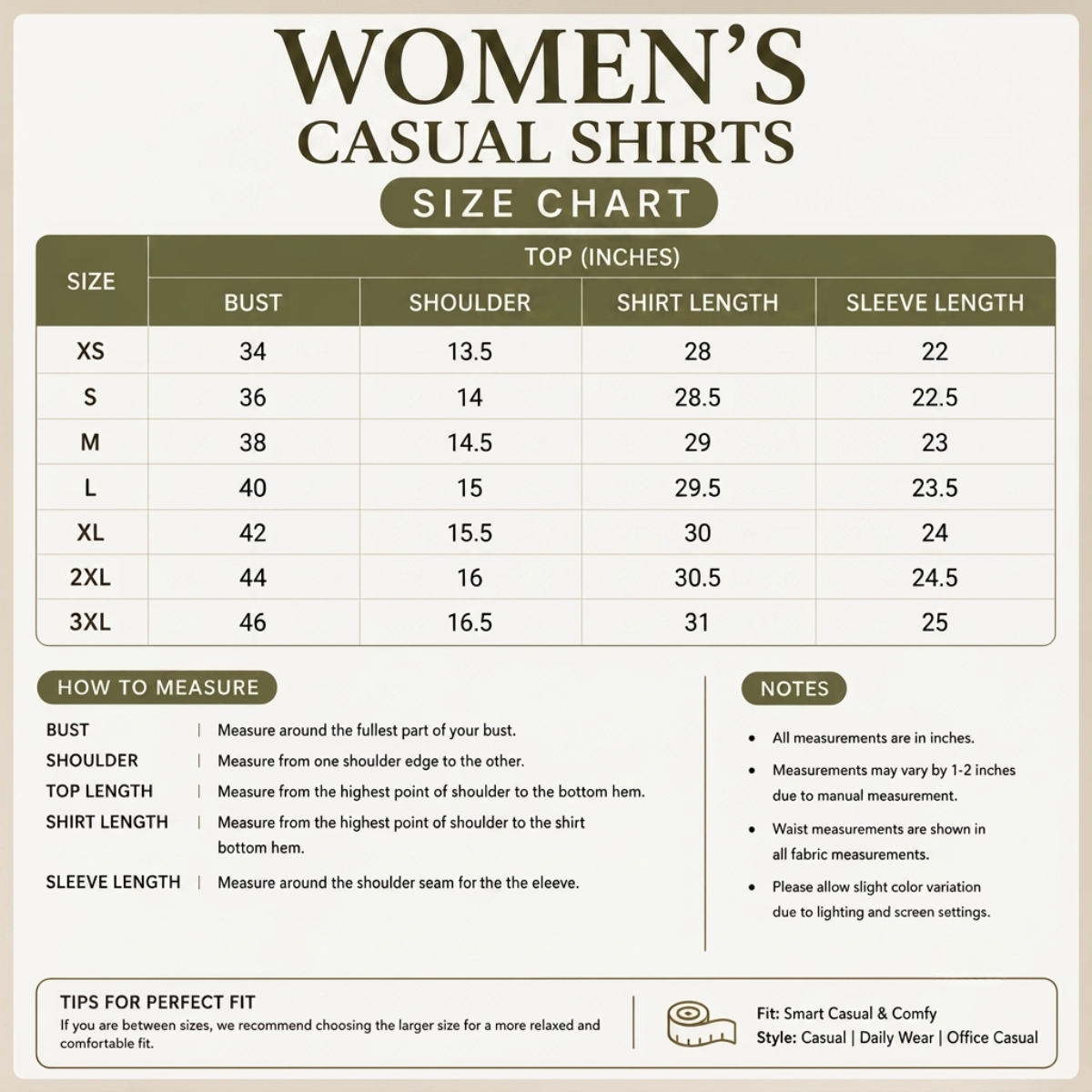 3 Women's Casual Shirts ( C9 )